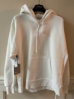 Aritzia Tna - CozyAF White Hoodie NWT